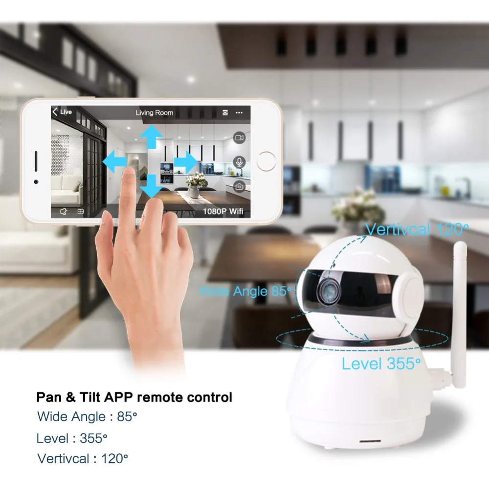 4 шт. IP камера Graneywell 1080P Wifi HD 2MP CCTV ИК Ночное Видение P2P домашняя безопасности