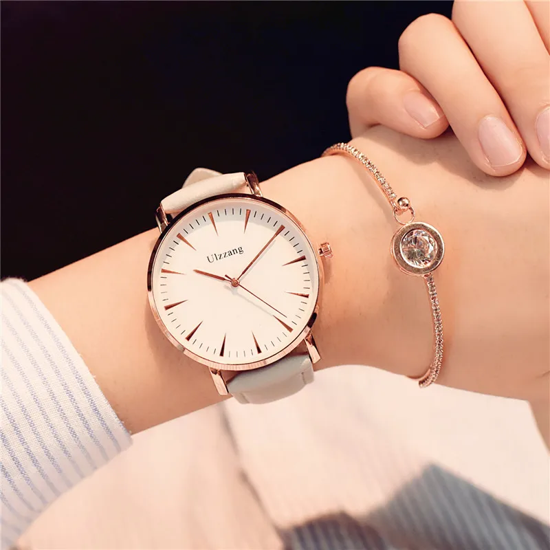 

Exquisite simple style women watches luxury fashion quartz wristwatches ulzzang brand woman clock montre femme