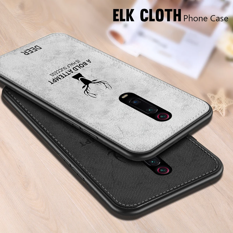 Чехол KEYSION с оленем из ткани для Xiaomi mi 9T Pro Red mi K20, мягкий силиконовый ударопрочный чехол из ТПУ для Xiaomi mi 9T 9 SE K20Pro Note7