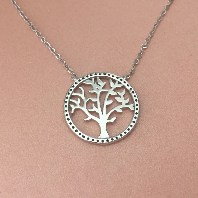 Aceworks подвеска с деревом жизни 925 пробы Серебрянное ювелирное ожерелье Vintage Life