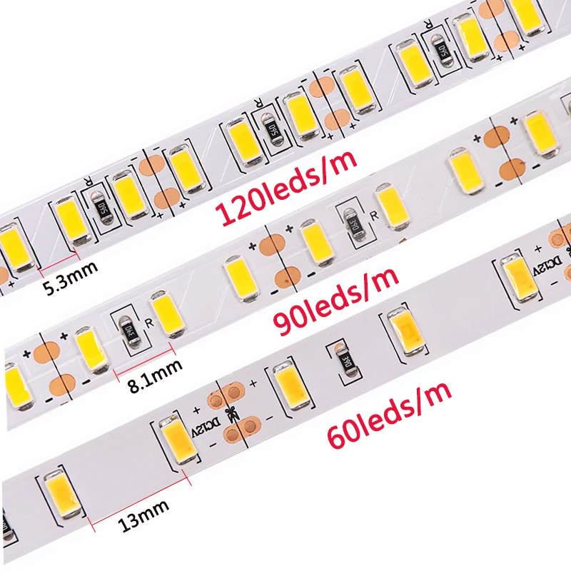 5 м DC12V супер яркая SMD 5630 5730 Светодиодная лента 300 светодиодов 450 600 не