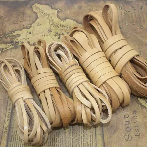 Шнур из натуральной коровьей кожи коричневого цвета, 2 метра, плоский шнур из натуральной коровьей кожи 2, 3, 4, 5, 6, 8, 10 мм, для самостоятельного изготовления кожаных браслетов, ювелирных изделий