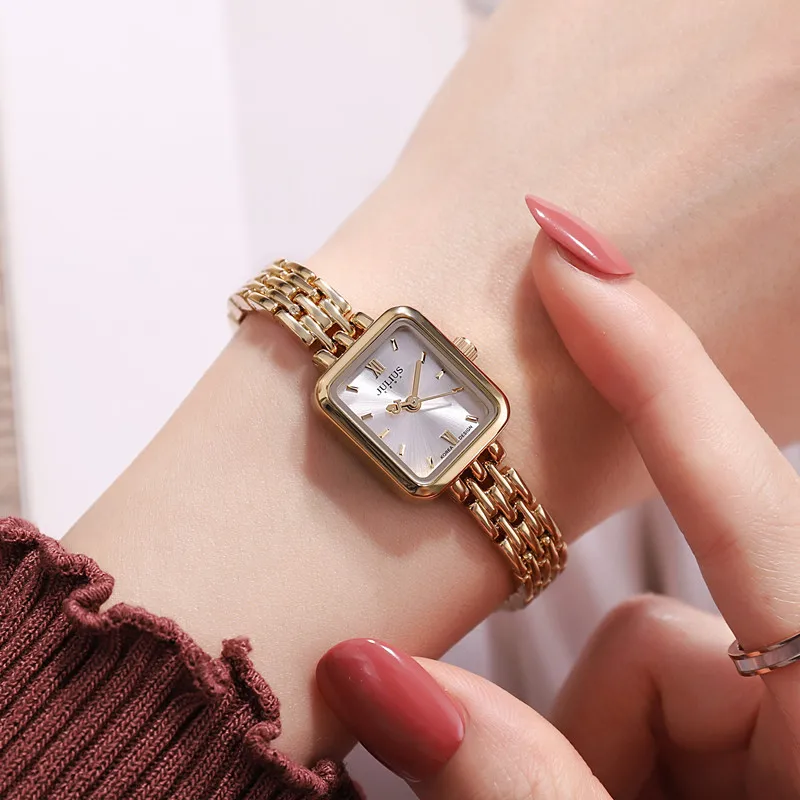 Women Stainless Steel Style Quartz Beautiful Bracelet Wristwatch Girl Fashion Casual Dress Watch Student Good Gift Lady Clock