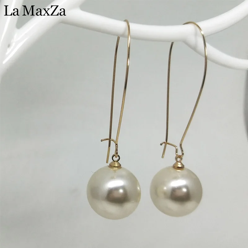 Темпераментные висячие серьги с имитацией жемчуга для женщин кисточками