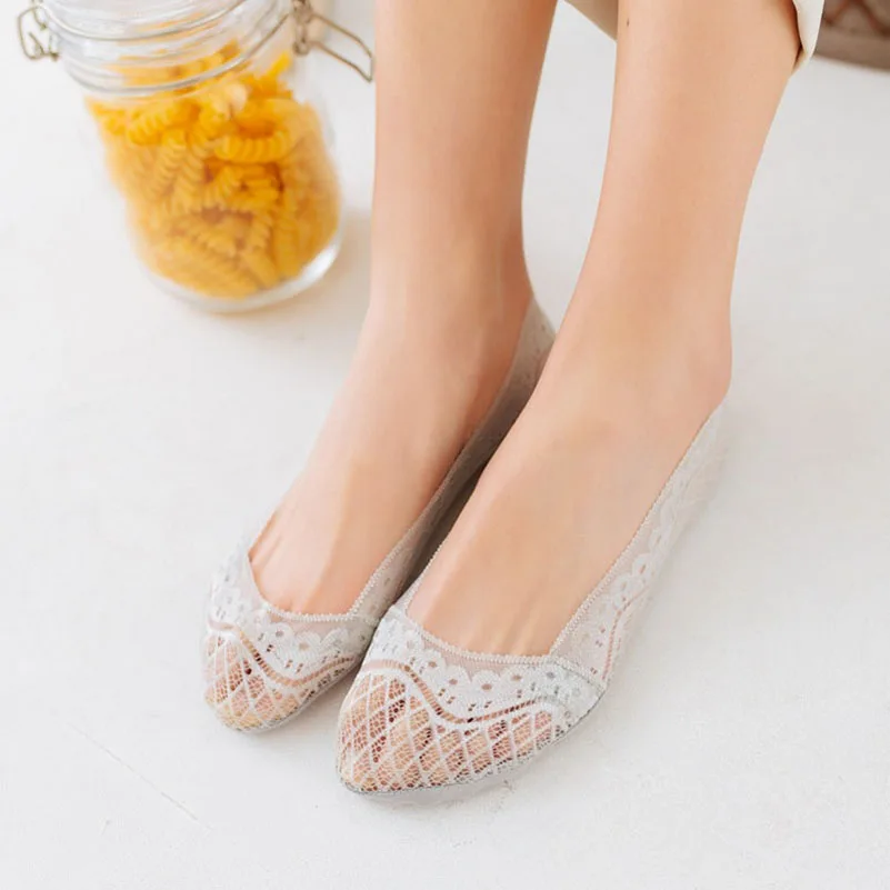 Носки женские хлопковые нескользящие удобные эластичные до щиколотки с