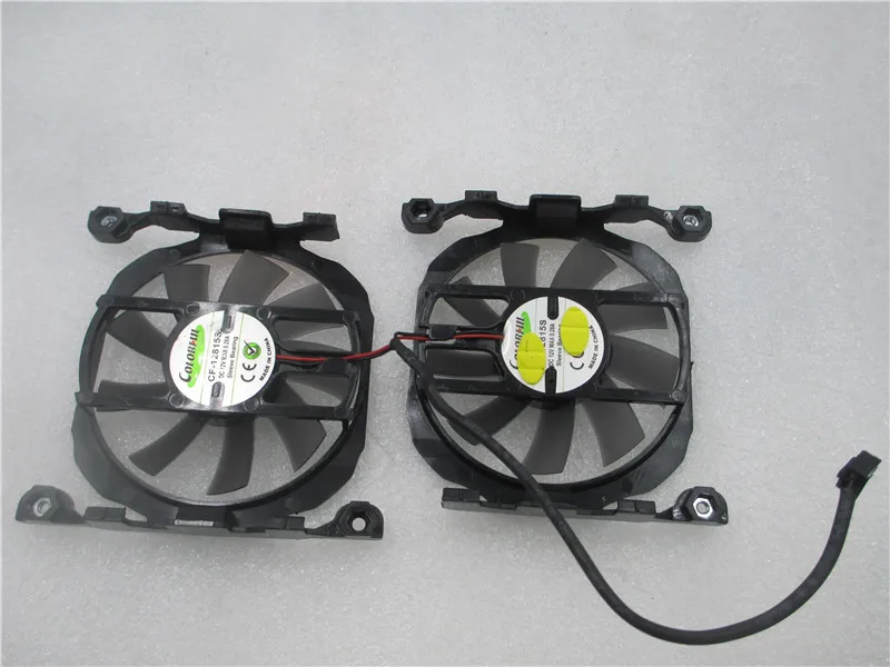 Пара вентиляторов для Inno3D GTX660/660Ti/750/750TI/760 CF 12815S 2pin 3pin|Кулеры и системы охлаждения