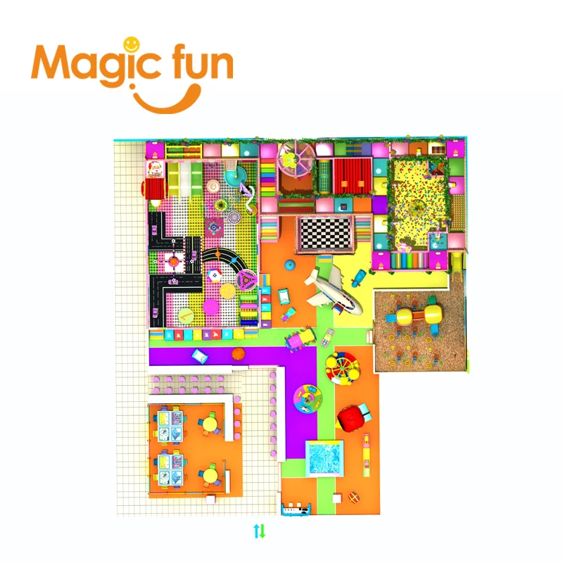 Фото MAGICFUN Тобоган пластиковый детский игровой площадка из Барселоны для детей №2
