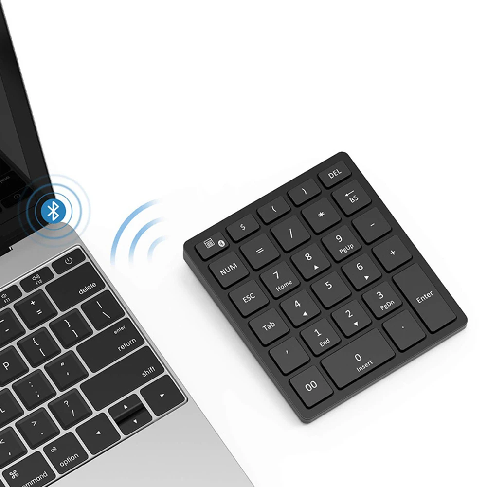 Led несколько ярлыков эргономичный 28 ключ ноутбук беспроводной Bluetooth номер Pad
