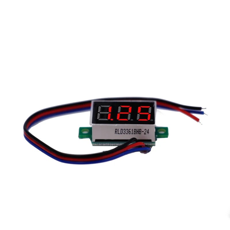 Красный светодиодный мини дисплей 0 36 дюйма DC 100 в цифровой вольтметр Вольт Панель