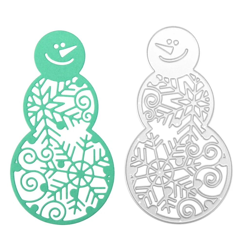 Снеговик/гирлянда/Подарочная коробка для скрапбукинга DIY рукоделие штампы