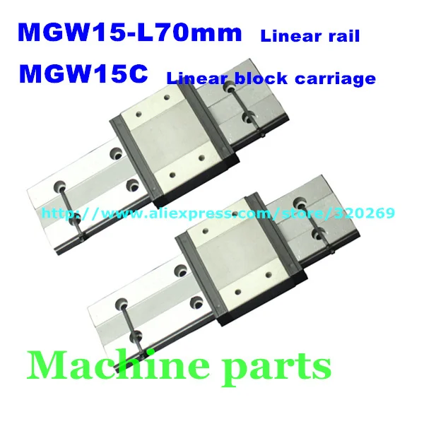 Миниатюрная линейная направляющая с ЧПУ 15 мм MGW15 70 MGW15C фланцевые широкополосные
