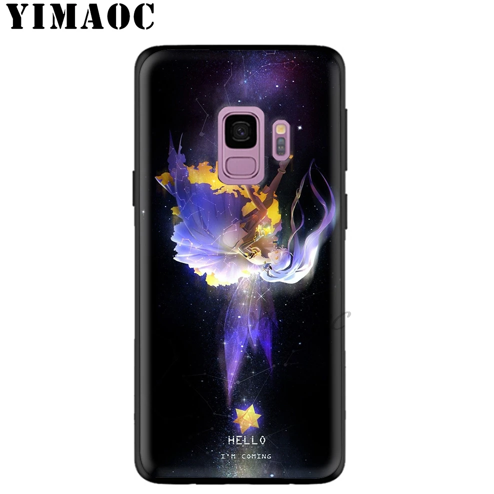 Цветной Мягкий силиконовый чехол YIMAOC Sunset Girl для Samsung Galaxy A9 A8 A6 Plus 2018 A5 A3 2017 2016 Note 9 8 |