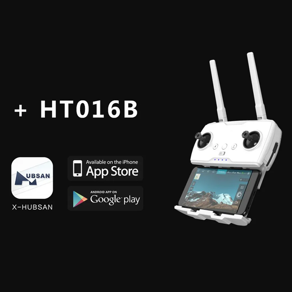 Радиоуправляемый квадрокоптер Hubsan Zino H117S Дрон с камерой 4K GPS Wi Fi FPV Waypoint 3 осевой
