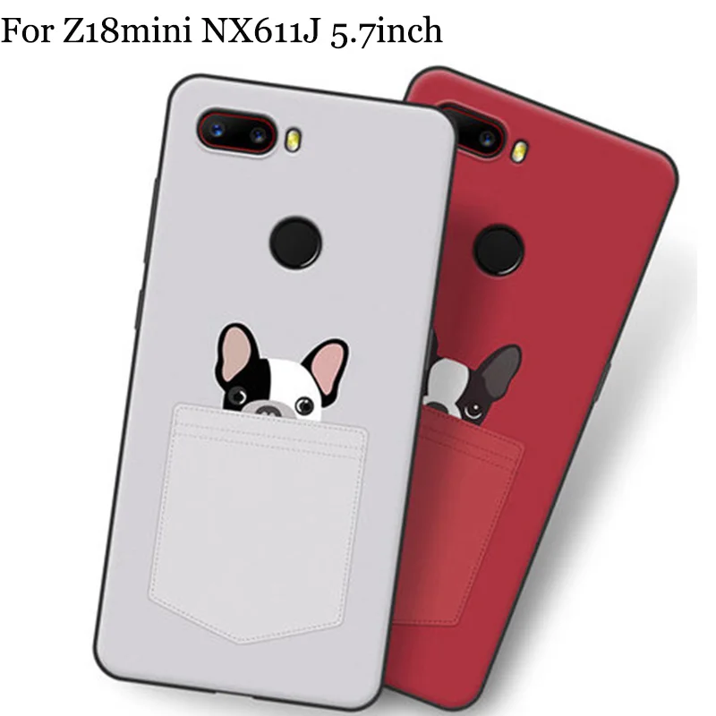 

2pcs For Nubia Z18mini case Cute Cartoon Painting soft Back Cover For Nubia Z18 mini case NX611J Phone Cases Z 18 mini shell