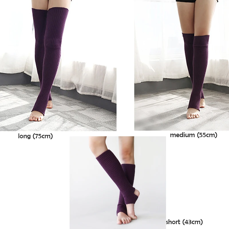 Танцы legwarmer женские балетки разминки длинные legwarmer зима Танцы одежда бедра гетры до колена протектор