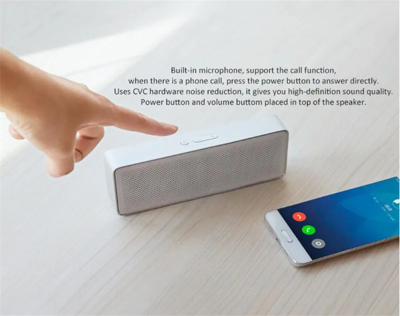 Xiaomi новейший динамик, пенал Xiaomi Bluetooth 4,2, динамик 2 квадратных стерео, портативный, высокое качество звука