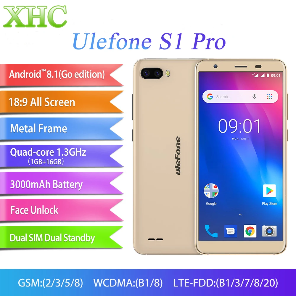Чехол накладка Ulefone S1 Pro 5 дюймов мобильный телефон Android 8 1 MT6739 четырехъядерный