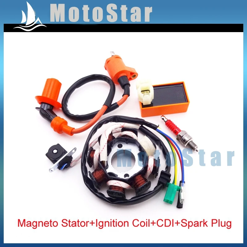 Катушка зажигания 6 контактов AC CDI Box A7TC Свеча статор для китайского GY6 125cc 150cc