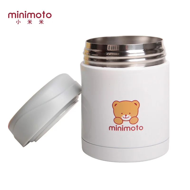 Minimoto 350ml Baby Stainless Steel Vacuum Flask Out Insulation Pot Feeding Cup Water Container Travel | Мать и ребенок