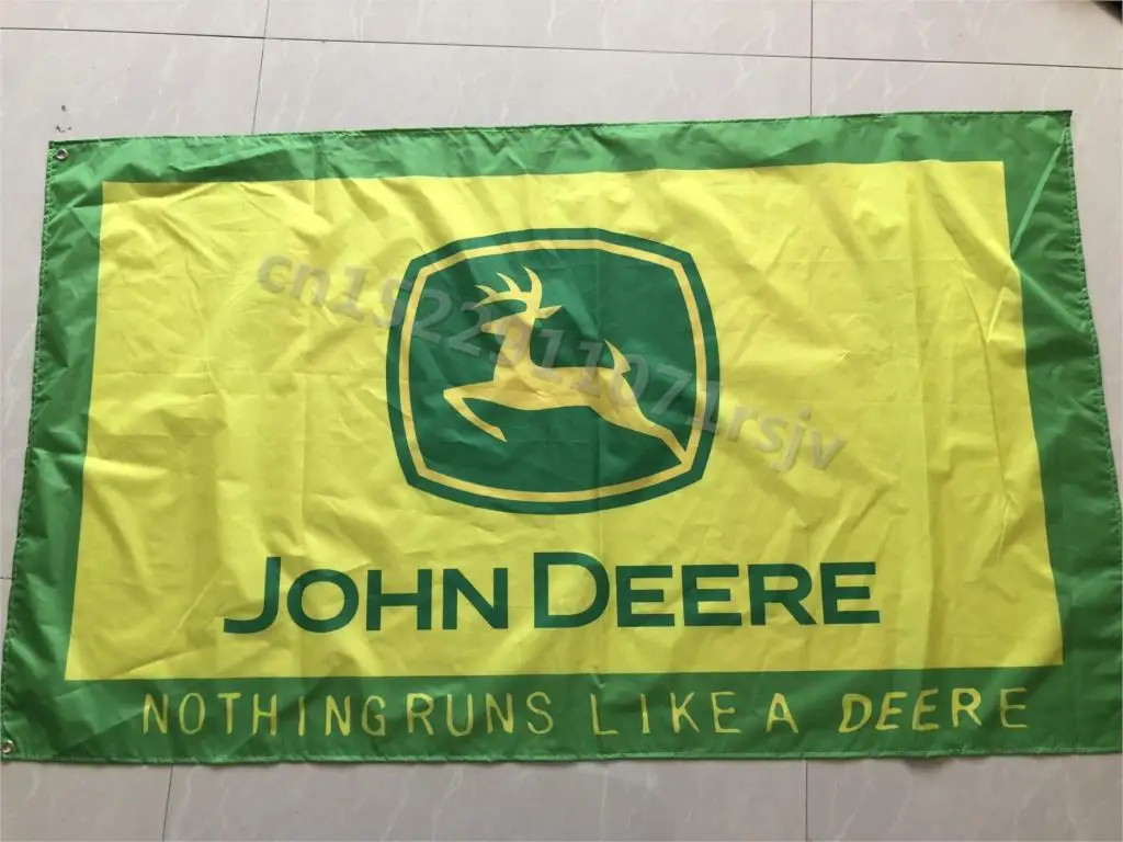 3ft x 5ft 3 x5ft John deere желтый и черный Цвет баннер флаг печати из полиэстера Размеры 150x90