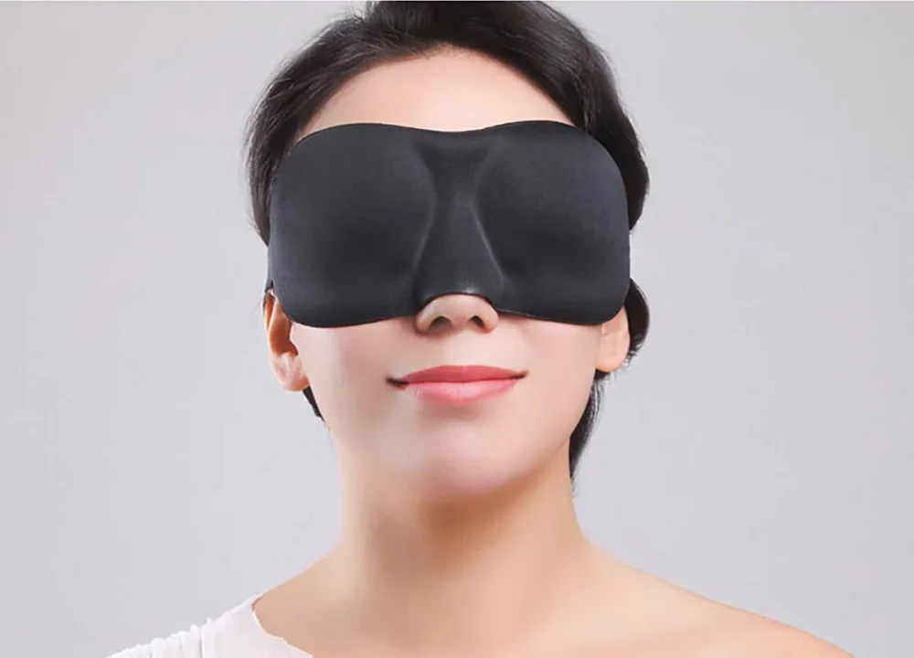 Путешествия Отдых 3D губка маска для глаз черный Спальный Маска Для Глаз Крышка для здравоохранения, чтобы оградить свет подарок