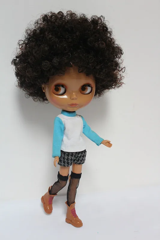 Кукла Blygirl Blyth коричневая взрывобезопасная кукла с кудрявыми волосами 7048BL411