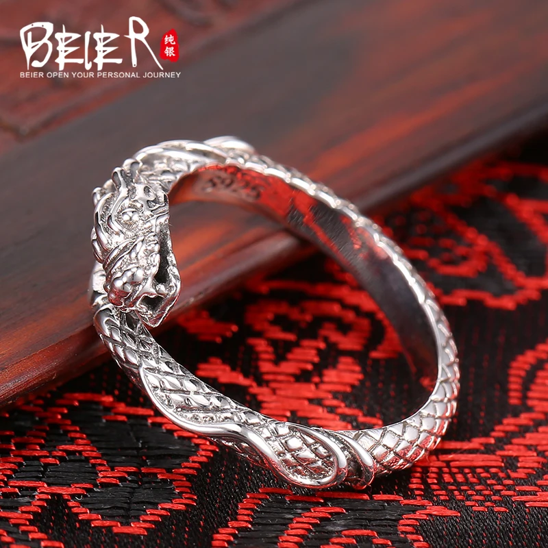 Мужское кольцо с драконом Beier украшение из стерлингового серебра 2015 BR925K012 |