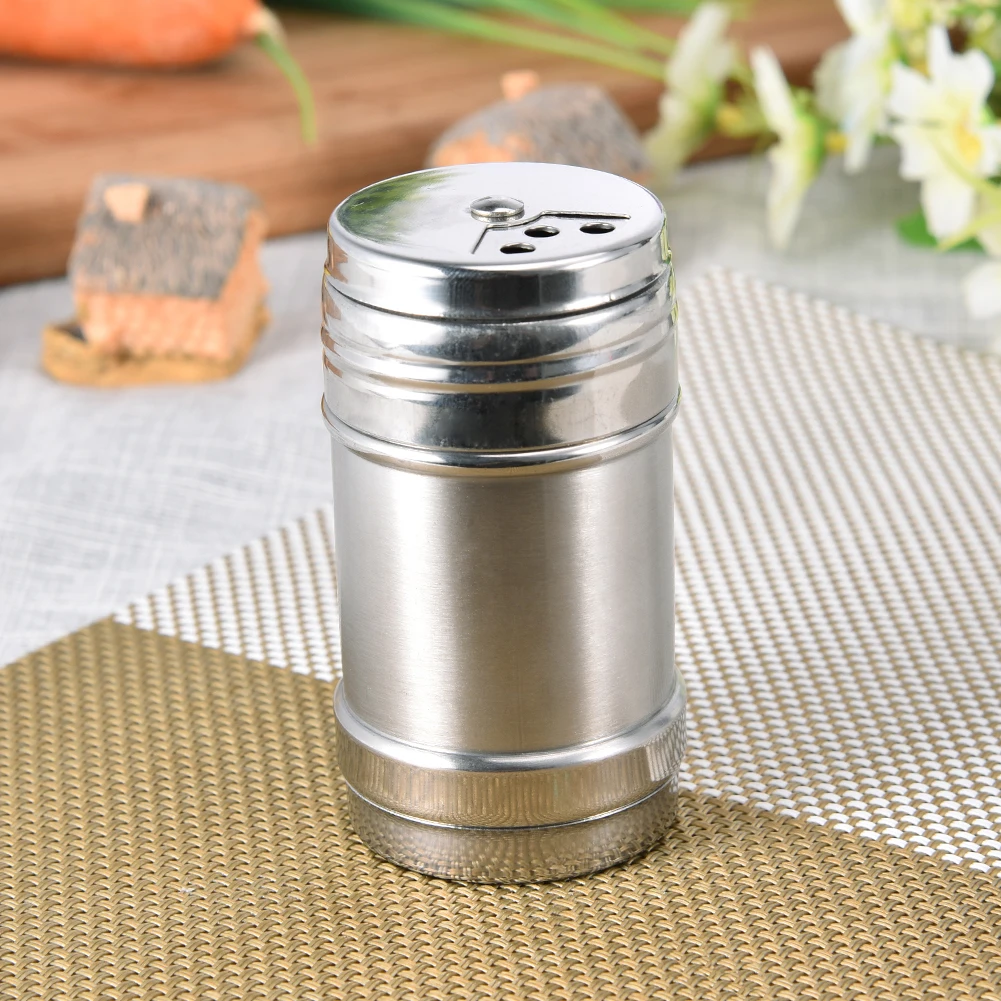 Размеры: S/M/L/XL Нержавеющая сталь шейкером специй Jar сахар, соль, перец травы бутылочка для хранения зубочисток специи для барбекю для хранения бутылка, Лидер продаж