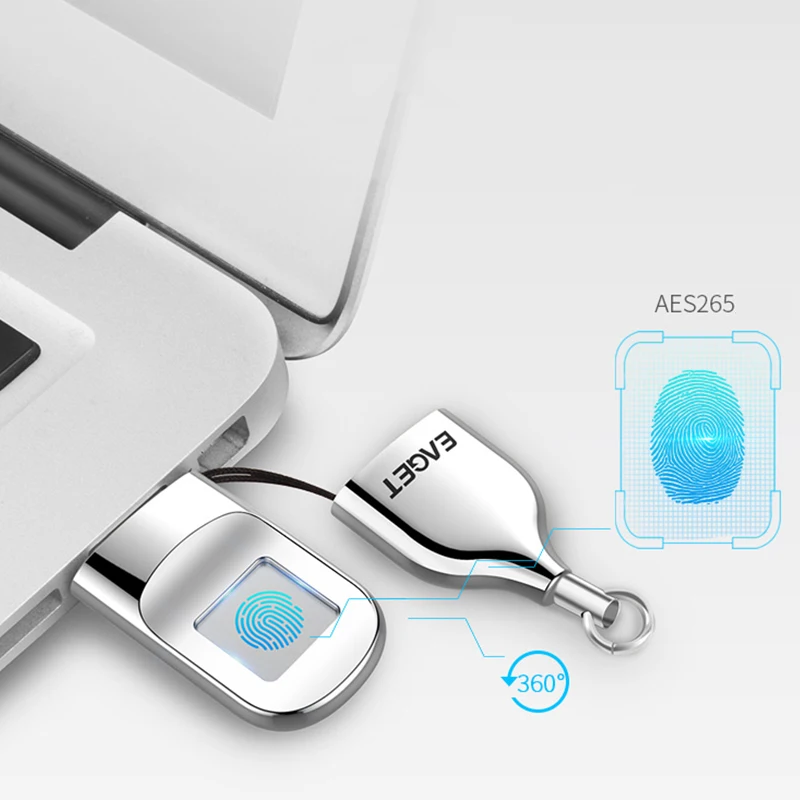 USB флеш накопитель 32 ГБ с функцией шифрования отпечатков пальцев|Электрический