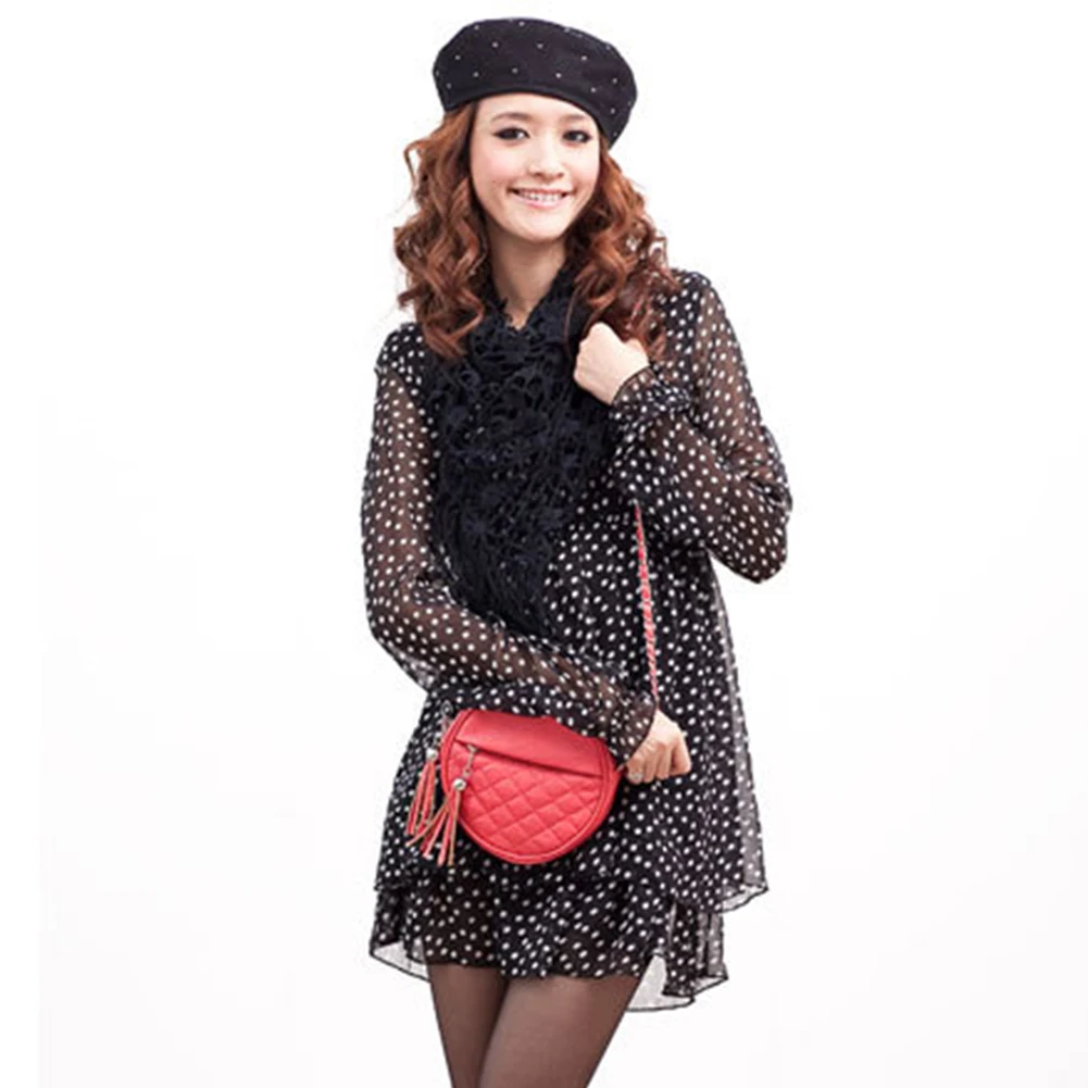 Акционная цена качество новые женские Круглый Милые ShoulderBag Crossbody кисточкой сумка