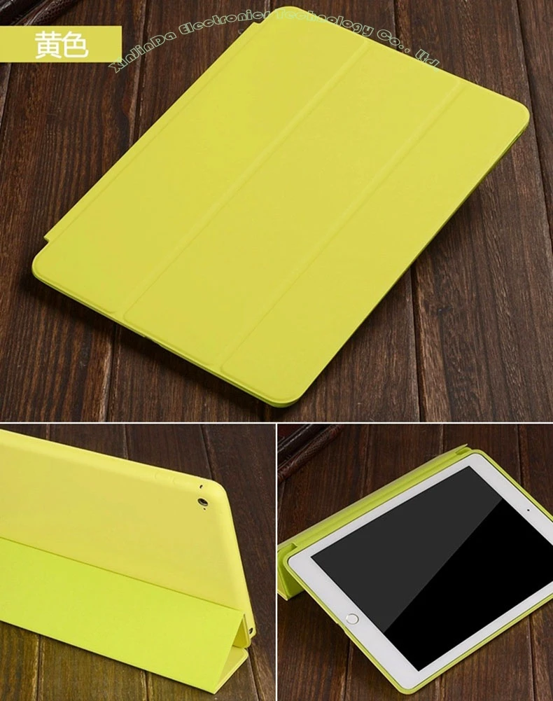 Yellow Green 1 шт. Фирменная Новинка официальный модный умный чехол для Apple iPad 4/3/2 ультра тонкий чехол-книжка чехол+ Экран пленка NO: I4001 - Цвет: Yellow Green