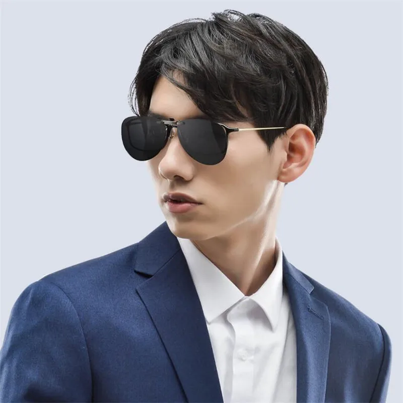 Xiaomi TS водительские очки ночного видения/Пилот солнцезащитный зажим TAC объектив с поворотом на 135 градусов зажим из цинкового сплава 10 г светильник для ночного drivi