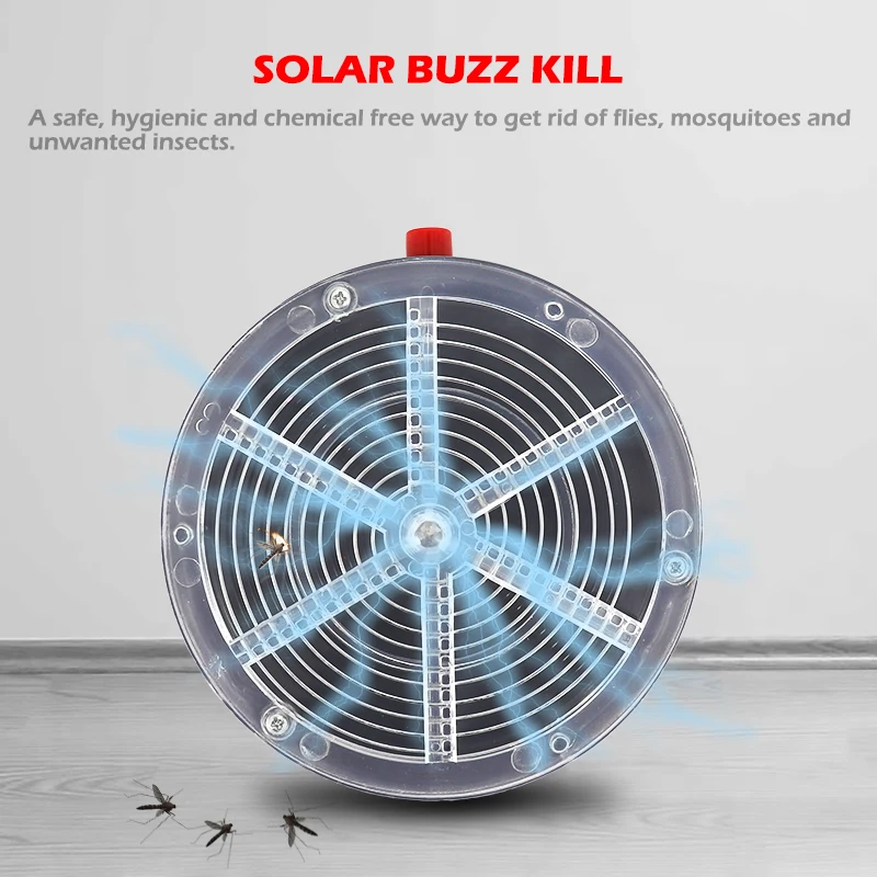 4 шт. Солнечный buzz kill электронный инсектицид муха комаров убийца ловушка Жук Zapper быстрое удаление летающих насекомых борьба с вредителями