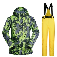 2019 new outdoor ski suit men high quality set windproof waterproof warmth pants snow winter skiing treking snowboarding jacket
