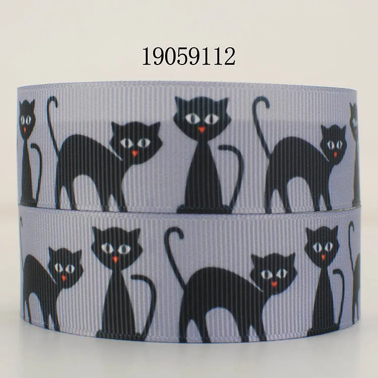 

10yards -different sizes -Halloween Pumpkin pattern ribbon printed Grosgrain ribbon 19059111