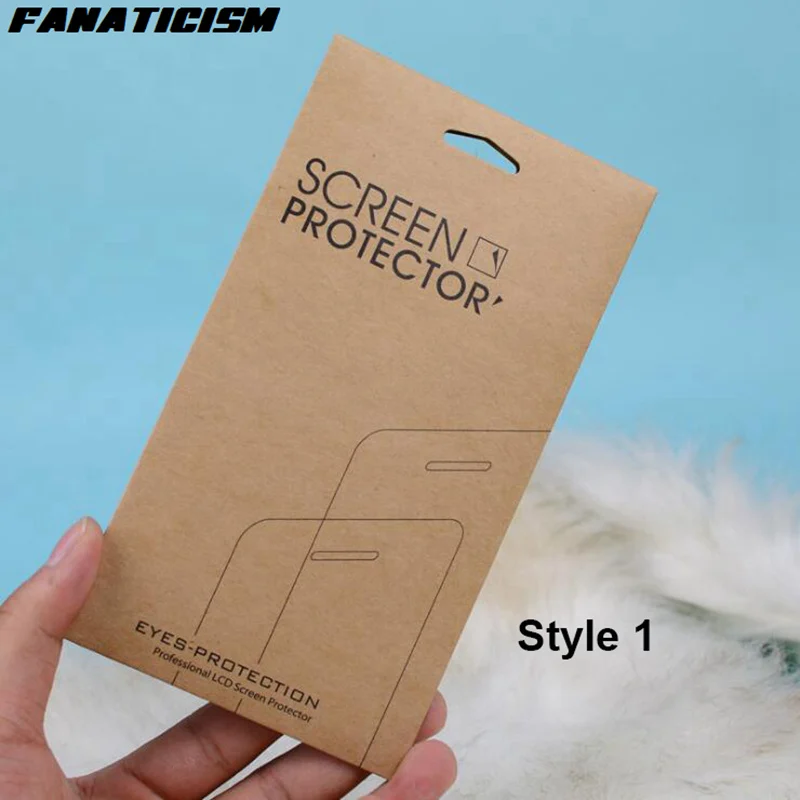 2000 шт. универсальная упаковочная коробка из крафт-бумаги для iphone 12 11 XR XS Max 5s SE 6s 7 8