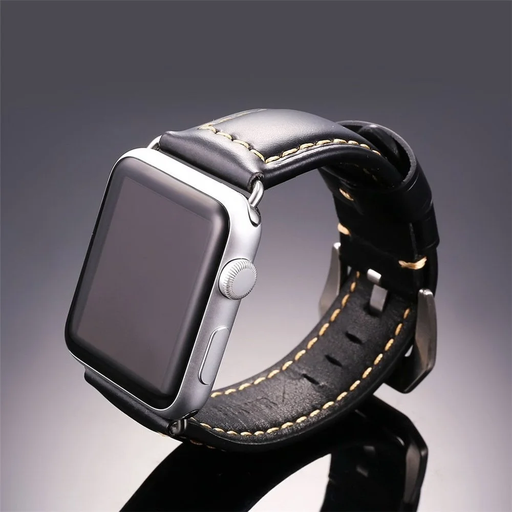 Ремешок JANSIN из натуральной кожи для Apple Watch серии 4 44 мм/40 мм ремешок iwatch 5 3 2 1 42 мм/38