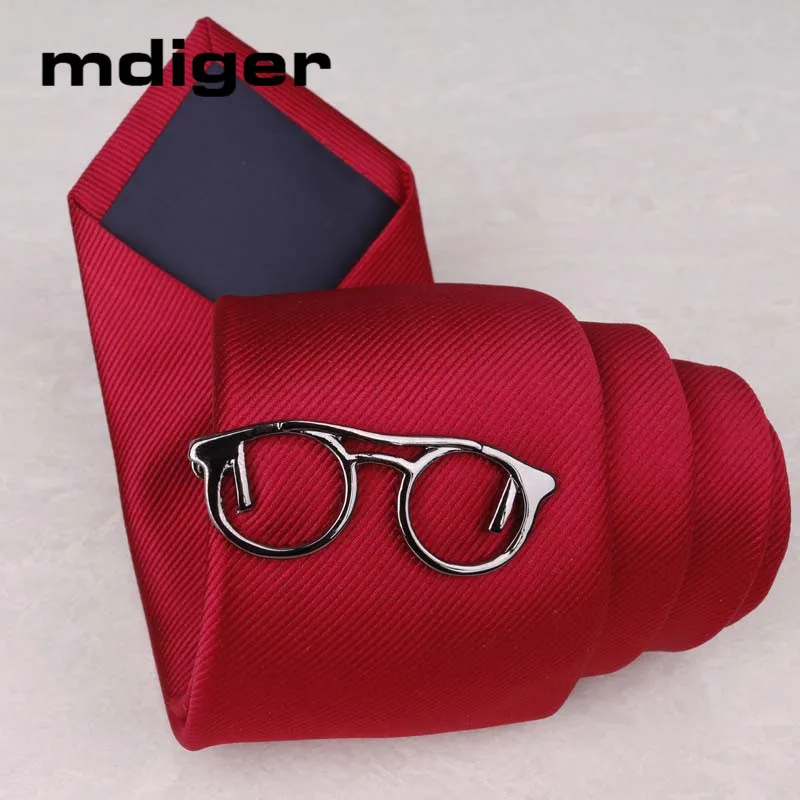 Mdiger брендовый мужской галстук с зажимом медный праздничный деловой ГАЛСТУК