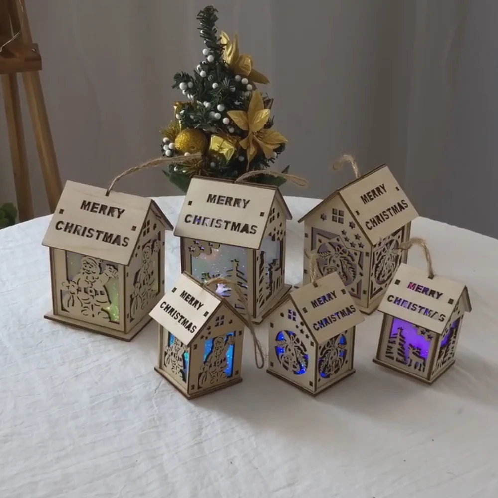 2018 Рождественская елка Висячие Подвески светодиодный светильник дом двери