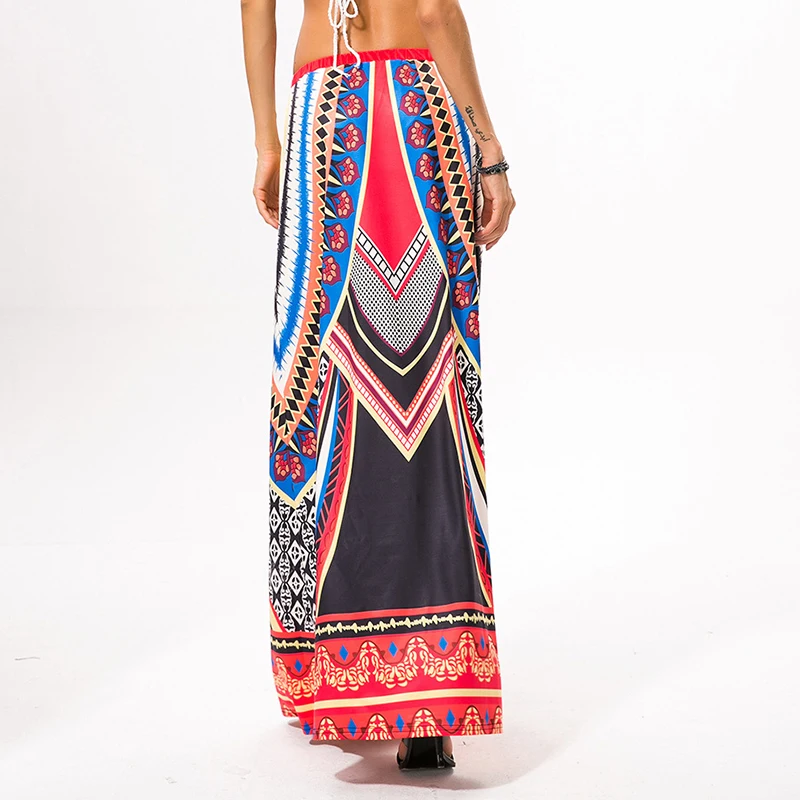 2020 летние женские юбки Европейская Осенняя национальная тайская юбка с