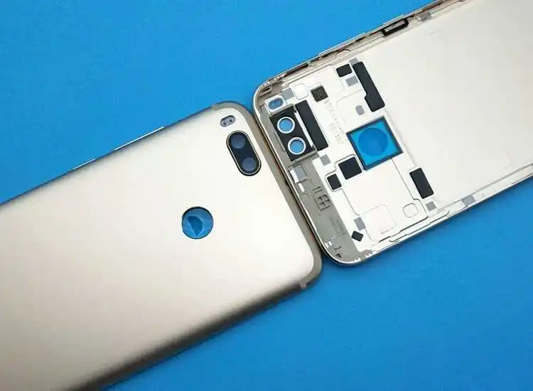 Sinbeda задняя крышка с отпечатком пальца для Xiaomi mi 5X задняя крышка с боковыми клавишами для камеры стеклянная крышка для батареи для Xiao mi A1 задний Чехол