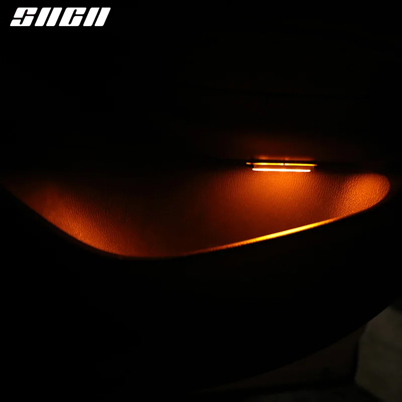 4 шт. атмосферный свет авто интерьер Внутренняя дверь чаша ручка подлокотник Свет