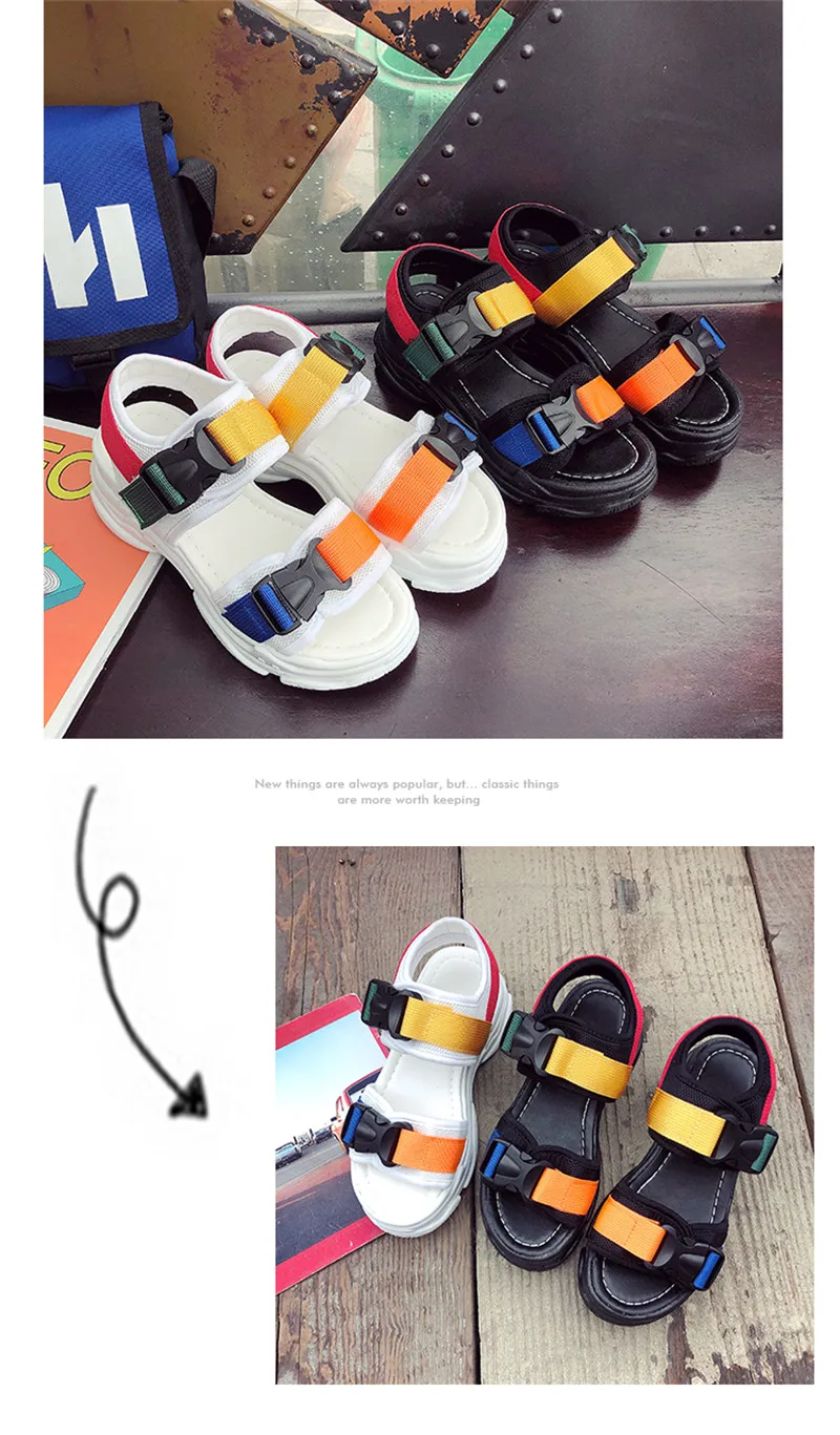 HKJL/ г. Новые модные летние босоножки на платформе женские модные спортивные сандалии на толстой нескользящей подошве женская обувь, A482