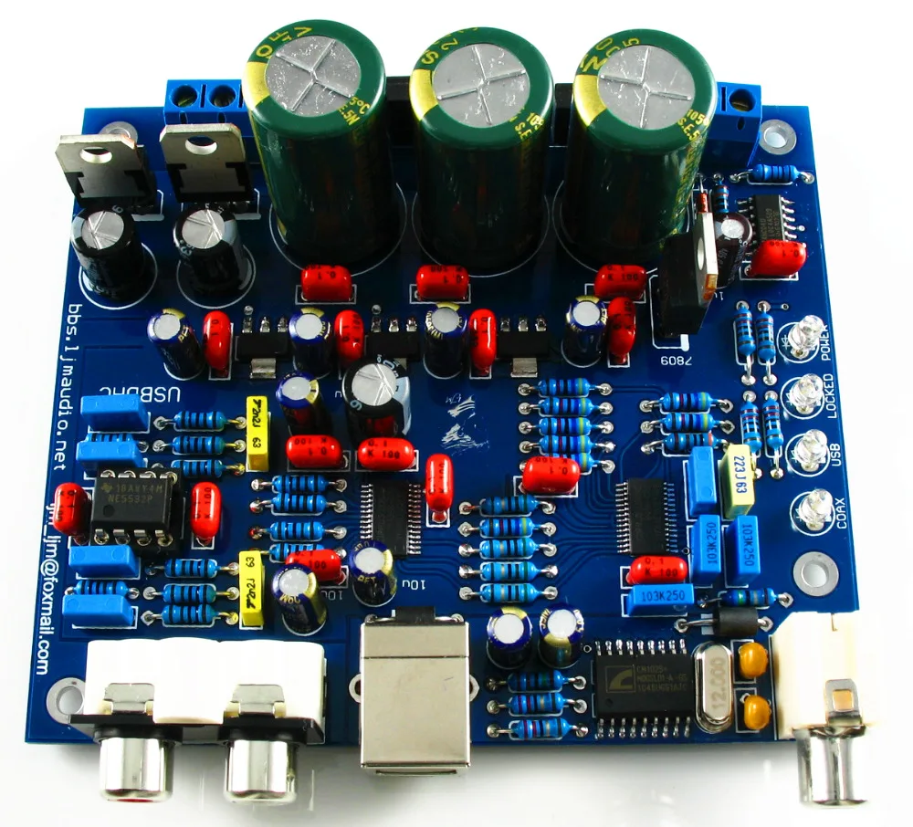 CS8416 CS4398 ЦАП DIY комплект с USB коаксиальный 24/192K набор декодера AC15V 32 K-192 K/24 bit