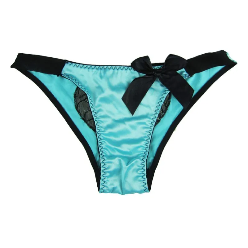 2 шт./упак. женские трусы нижнее белье атласные сексуальные кружевные прозрачные