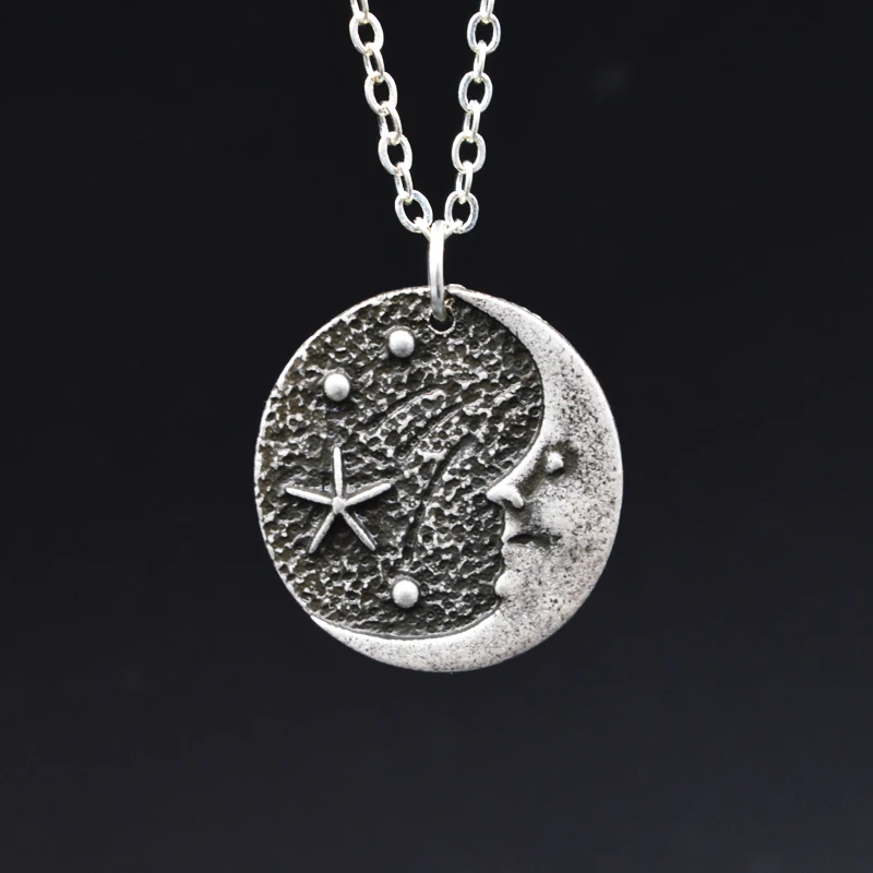 1 шт. подвеска Звезда Луна влюбленные очаровательная улыбка женская маленькая