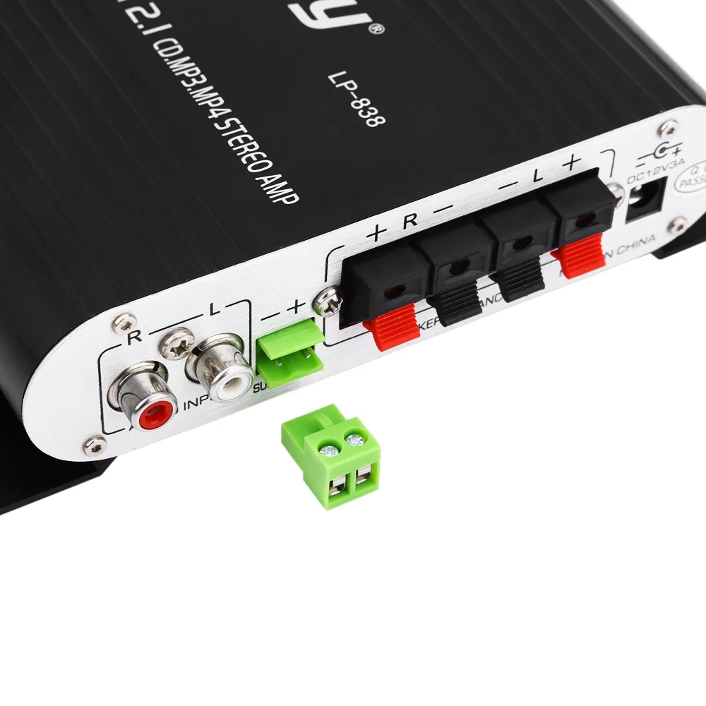 Lepy LP 838 Мощность усилитель Hi Fi 2 1 MP3 радио аудио стерео Amplificador бас Динамик плеер для