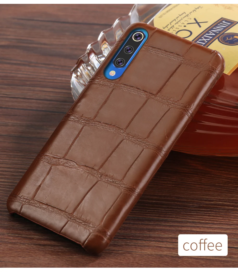 Чехол из натуральной крокодиловой кожи для Xiaomi mi 9 8 SE Lite Explore ore Pocophone F1 чехол s для Red mi Note 7 Роскошный чехол marvel Armor