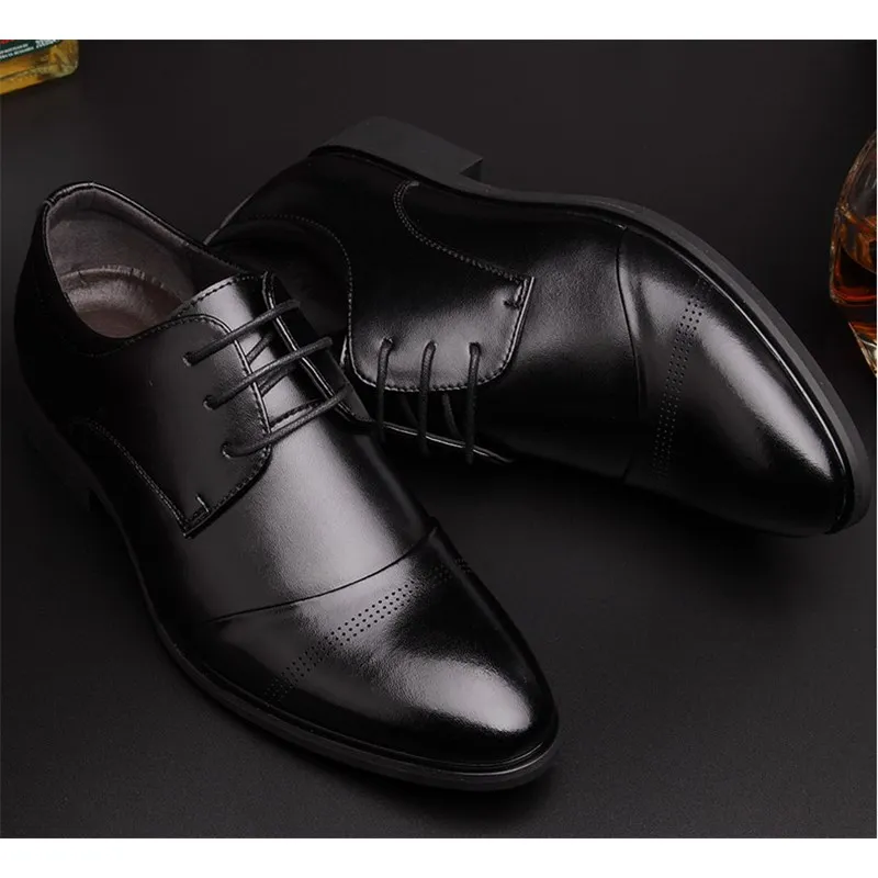 Вырваться Новая Мужская обувь для Мужские модельные туфли Бизнес кожа свадебные