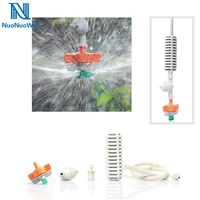 nuonuowell 10pcs pack atomizing nozzle misting hanging sprinkler kit garden greenhouse irrigation 14 hose connector anti drip